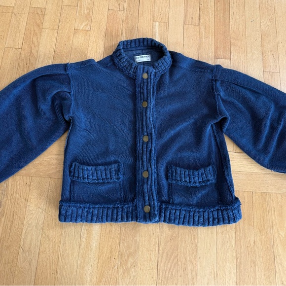 NWOT Free People Blue Cute in this Cardi Blue Cardigan xs - Picture 4 of 6